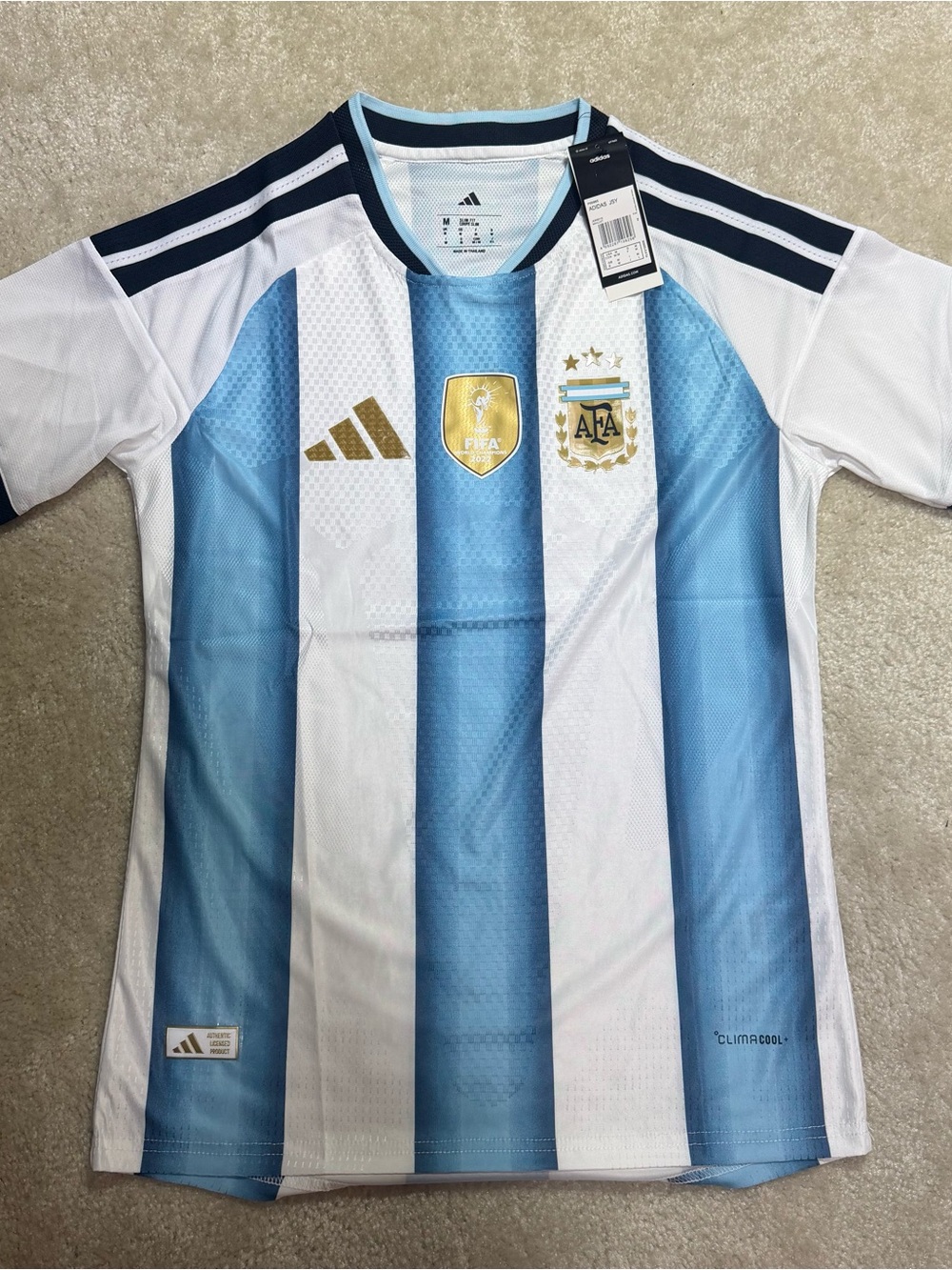 Adidas Men's Argentina Home Soccer Jersey (Medium)
